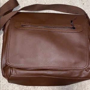 Leather laptop bag